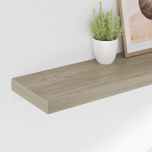  Plutajuće zidne police 4 kom boja hrasta 90 x 23,5 x 3,8 cm MDF Slike