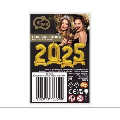  Folijski balon B&C, stoječa številka - komplet 2025 Cene