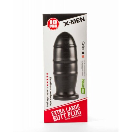 X-Men 10" Extra Large Butt Plug Black I XMEN000182 Slike