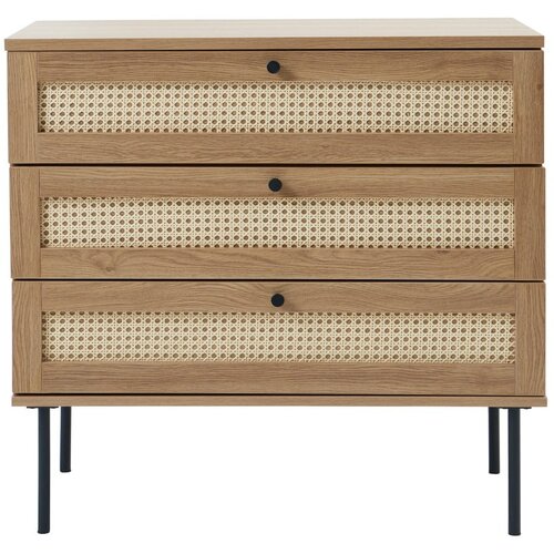 Unique Furniture Niska komoda u dekoru hrasta u prirodnoj boji 80x75 cm Pensacola &amp;ndash; Slike