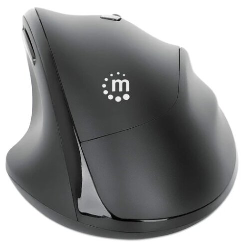 Manhattan Ergonomic 190237, black miš Wireless Cene
