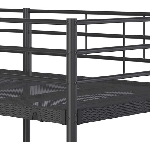  Krevet na kat bez madraca crni 80x200 cm čelik Slike