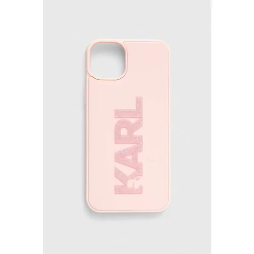 Karl Lagerfeld Etui za telefon iPhone 15 Plus / 14 Plus 6.7" roza barva