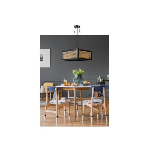 Opviq kumsal kare 4 Lü siyah rattan avize rattanblack chandelier Cene