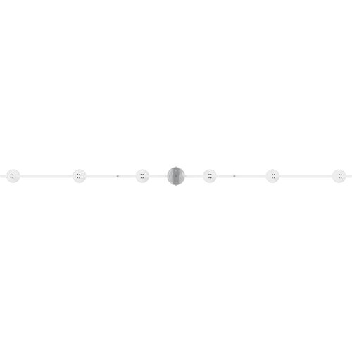  Stropni reflektor Bijelo 176,5 x 12,5 x 13,5 cm Metal Slike