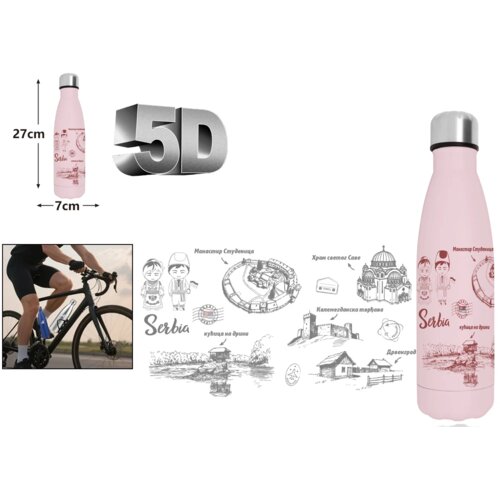 KMT 5D Coca-Cola Srbija Termos &scaron;olja, Roze Cene