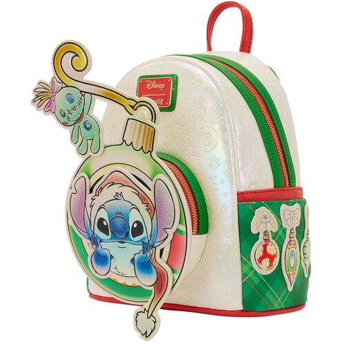 Disney Stitch Disney Loungefly ruksak Holiday Stitch 26 cm Slike