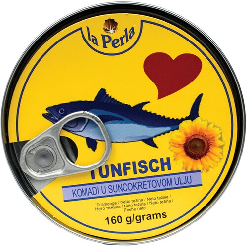 La Perla Tunjevina komadi u suncokretovom ulju, 160g Slike