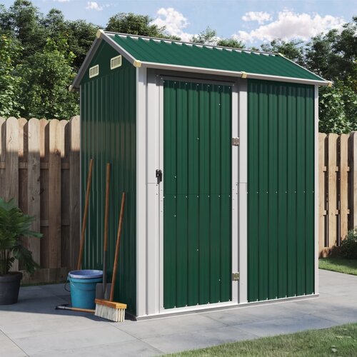 VidaXL Vrtna lopa zelena 192x152,5x237 cm pocinkano jeklo Slike