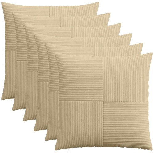  Presvlaka za jastuk 6 pcs ALMELO Siva zelena 55 x 55 cm Kord Cijene