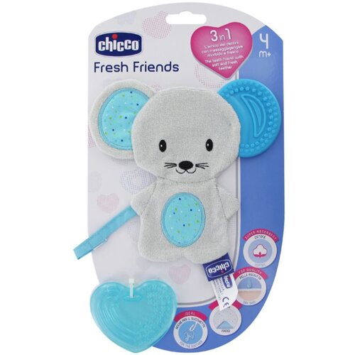 Chicco Grickalica za zube 3u1 Fresh friends, Plava Cijene
