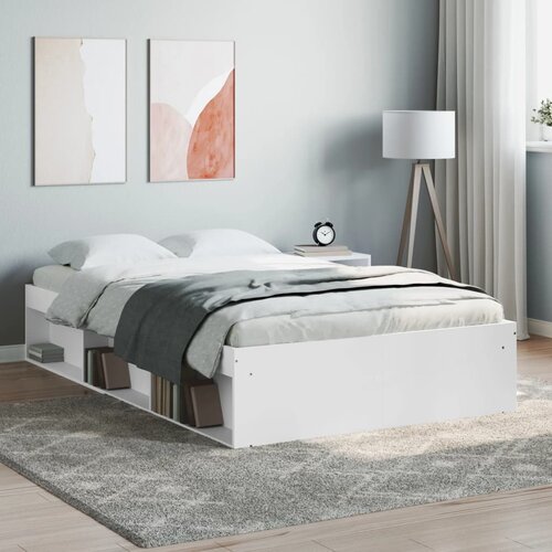  The Living Store Posteljni okvir bel 120x200 cm - Posteljni Okvir, (21531025) Slike