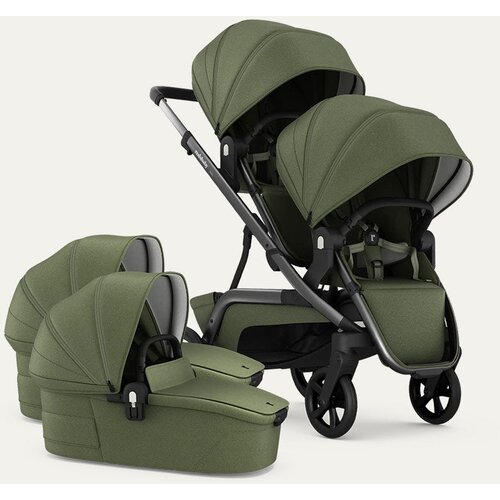 Redsbaby NUVO Twin otro&scaron;ki voziček 2v1 Gun Metal, Ivy B Cene