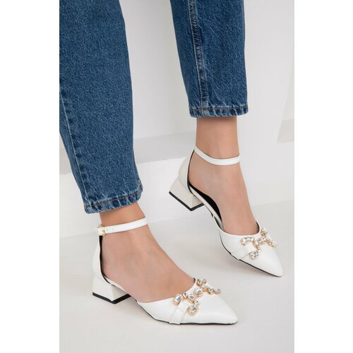 Soho Women's White Classic Heeled Shoes 18838 Slike