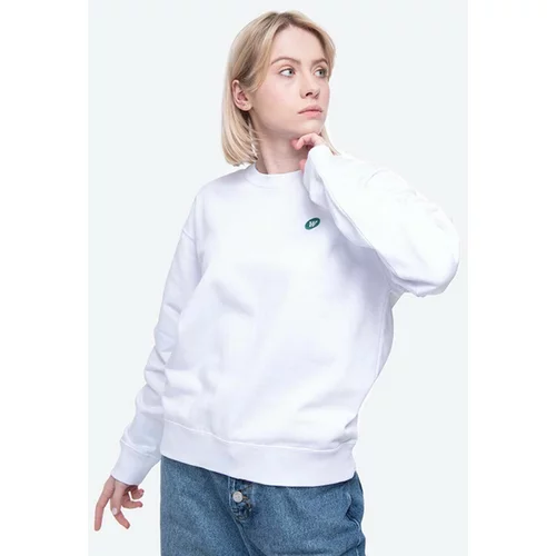 Wood Wood Bombažen pulover Jess ženski, bela barva