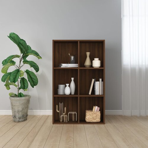 vidaXL Knjižna omara/komoda rjav hrast 66x30x98 cm inženirski les Cene