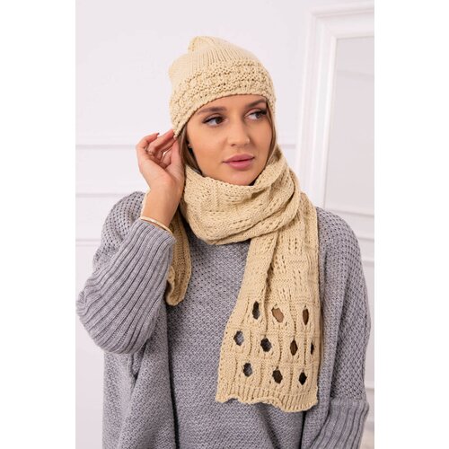 Kesi Women's set with scarf Maja K327 beige Cene