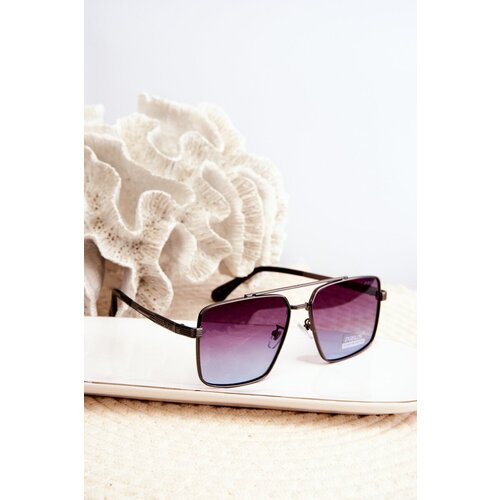 Kesi Women's UV400 Sunglasses - Black-Blue Cene