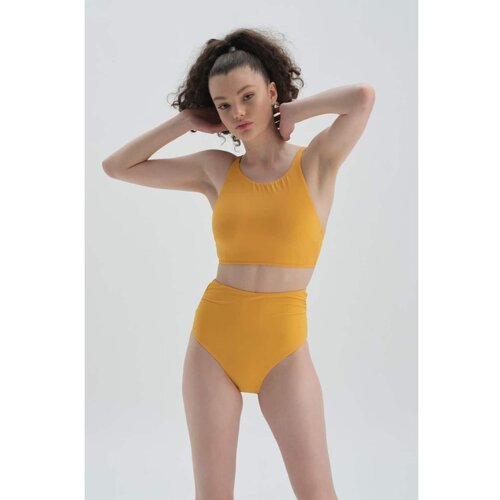 Dagi Yellow Halter Neck Bikini Top Cene