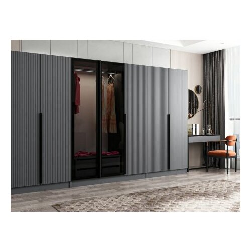Hanah home Ormar Kale Plus 315x210x52cm Sivi Slike