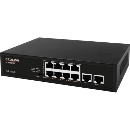 Redline PoE mrežni switch, 10 port RJ-45 , 8... Cijene