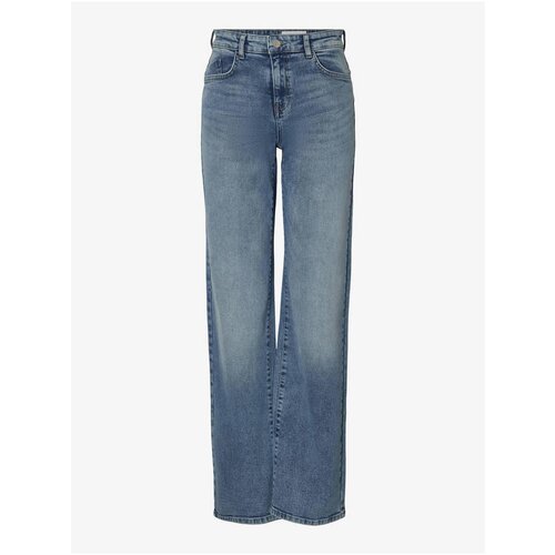 Noisy May Blue Womens Wide Jeans Yolanda - Women Cene