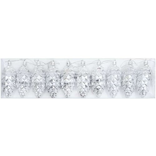 VidaXL Dekoracija za božićno drvce 40 pcs Srebrno Slike