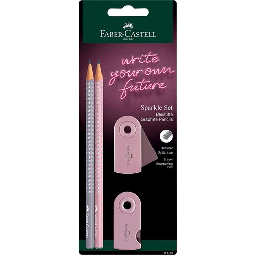  svinčnik b faber-castell+radirka+šilček sparkle poletje FABER-CASTELL Cene
