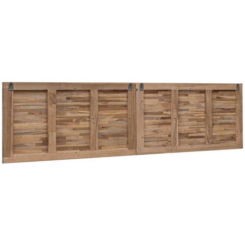  Uzglavlje Zidne Prirodna 160 cm Čvrsto teak drvo Slike