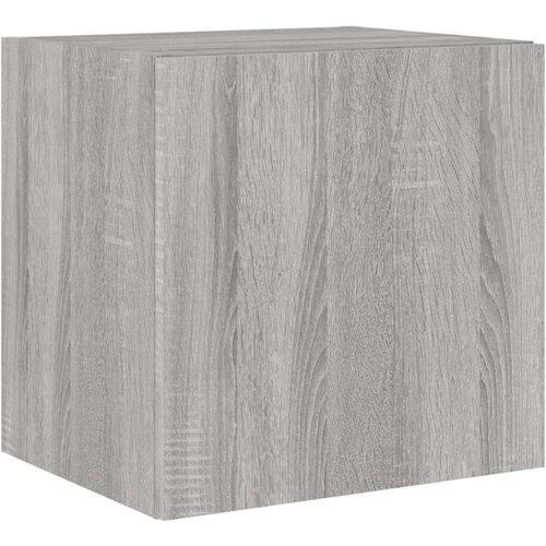 VidaXL Zidni TV ormarić s LED svjetlima boja hrasta 40 5 x 35 x 40 cm Slike