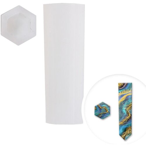  Profi silikonska forma Pentart - vertikalni privesci | šestougaonik 1.8 x 4.9 cm Cene