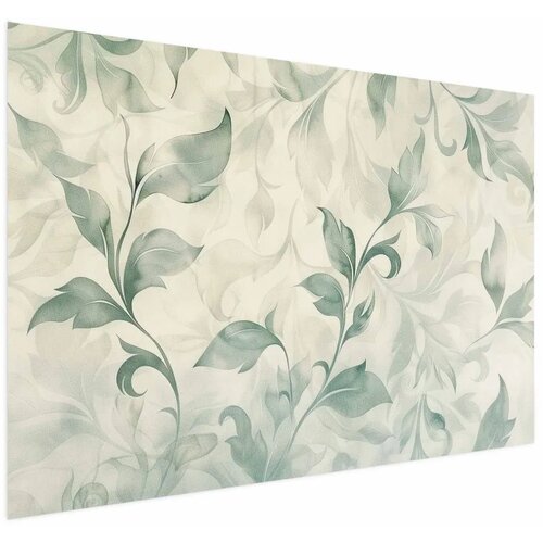  Plakat - Watercolor Green-Beige Leaves 42x29.7 Bez okvira Cene