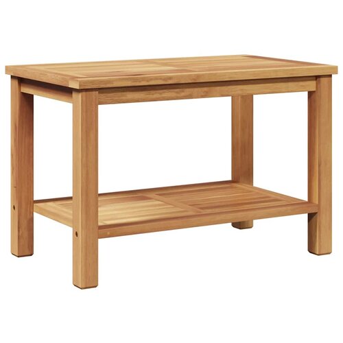 VidaXL Klubska miza Rjava 70 x 40 x 45 cm Trdna tikovina, (5000073441) Slike