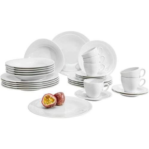 Seltmann Weiden KOMBINIRANI SERVIS Trio Weiss porcelan Cene