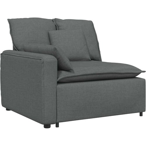  Modularna sofa s jastucima tamno siva Slike