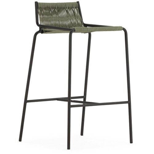 Marckeric Zelena metalna barska stolica (visine sjedala 65 cm) Emily – Cijene
