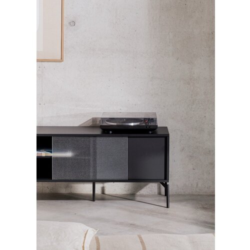 Noo.ma Črna TV omarica 116x55x42 cm Met Mini &amp;ndash; Slike