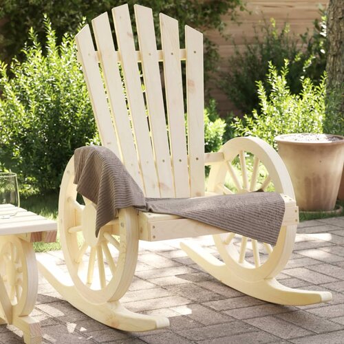  The Living Store Vrtni gugalni stoli Adirondack 2 kosa trden les jelke - Gugalni Stol Adirondack, (21474394) Slike