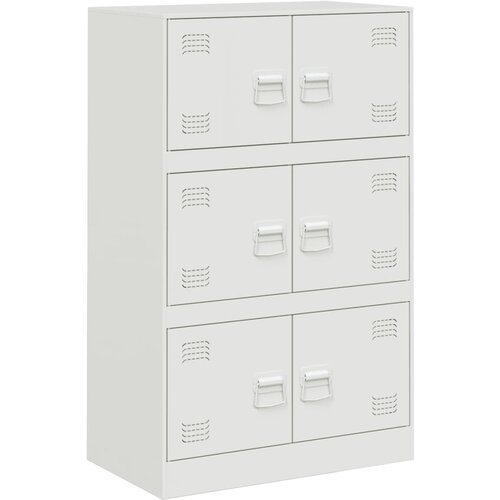 vidaXL Komoda bela 67x39x107 cm jeklo, (21274282) Cene