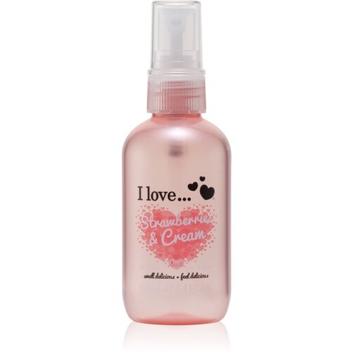 I love... Strawberries & Cream osvježavajući sprej za tijelo 100 ml Cijene