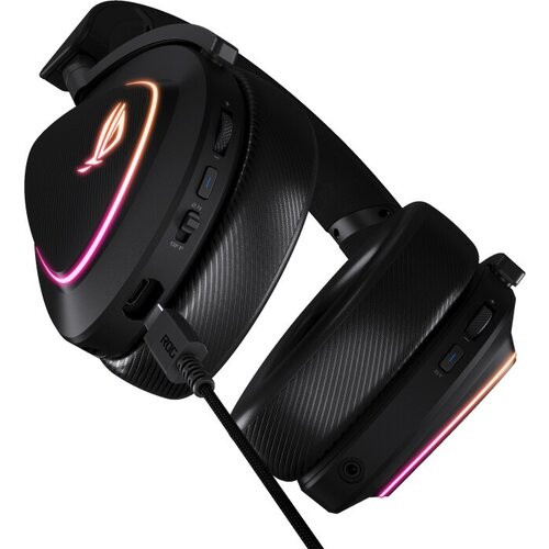 Asus brezžične gaming slušalke ROG Delta II, črna Cene