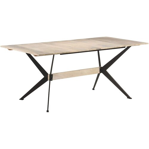  Blagovaonski stol 180 x 90 x 76 cm od masivnog drva manga Cijene