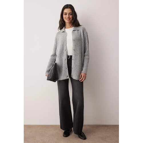 Trendyol Modest Ženski džemper Tctaw26Th00004, Antracit Slike