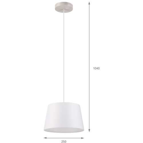  Visilica na sajli AIDA 1xE27/60W/230V, prečnik 25 cm, hrast/bela Slike