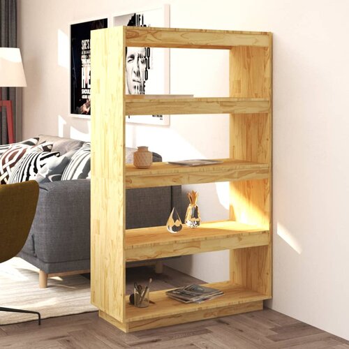 Furnova Knjižna omara/pregrada 80x35x135 cm trdna borovina, (21933277) Slike