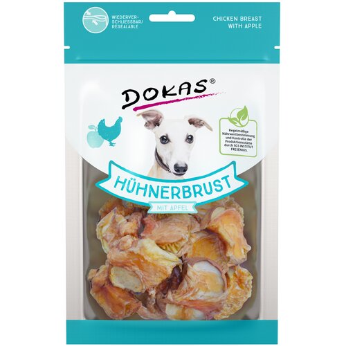 Dokas žvečilni prigrizek piščančje prsi - 70 g (z jabolkom) Cene