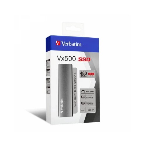 Verbatim Vx500 ext.ssd usb 3.1 G2 480GB (47443) Slike