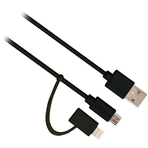 Ewent Polnilni/sinhronizacijski kabel Ew9909 2 v 1 Lightning +Micro Usb 1M črn, (21407149) Cene