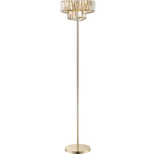 Zuma line F0496-03G-F7AC - Stojeća lampa HELIOS 3xG9/33W/230V zlatna Slike