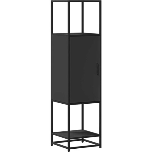 Maison Chic Visoka omara - Komoda - Predalnik črna 35,5x35x139 cm inženirski les in kovina, (21721965) Slike